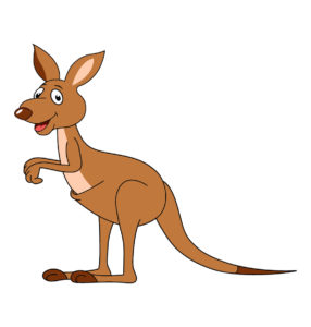 say hello to kangaroo cartoon