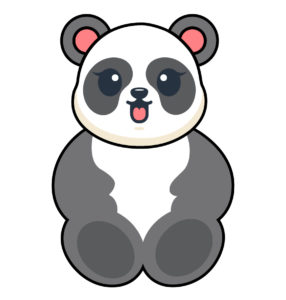 sitting panda