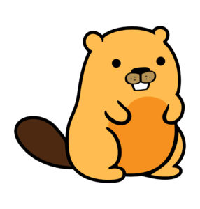 yellow beaver cartoon