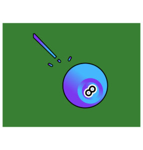 8 ball cue vector