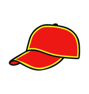 Baseball Cap In Red Color
