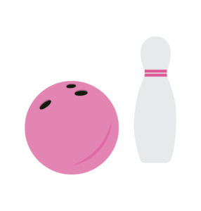 Bowling Pink Vector