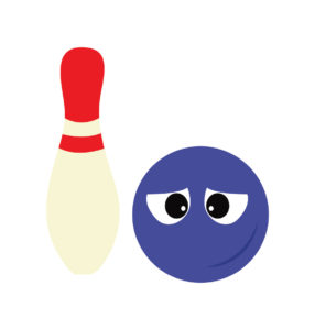 Bowling Sad Strike Vector