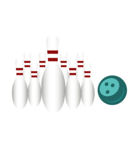 Bowling Vector Design In Green Color