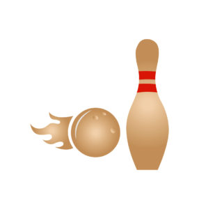Bowling Vector In Gradient Color