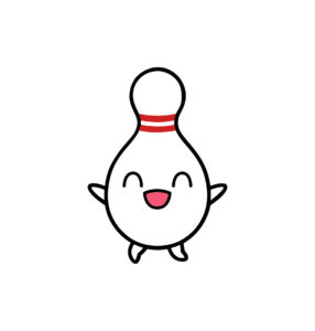 Cute Bowling Face Vector