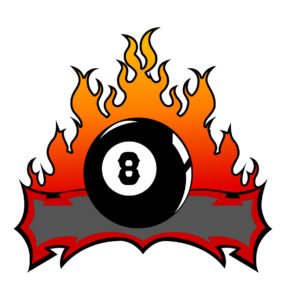 Fire ball cue vector