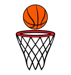 basketball with hoop