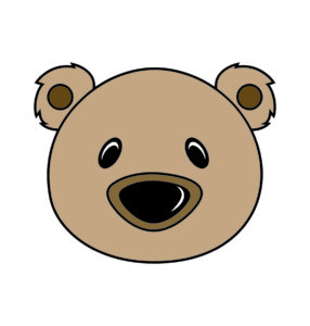 bear face cartoon