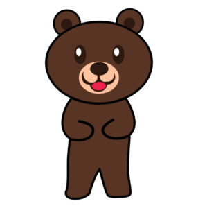 bear standing cartoon