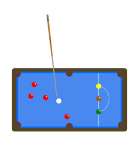 blue snooker vector