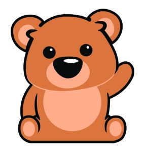 brown baby bear cartoon
