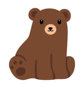 brown sitting bear