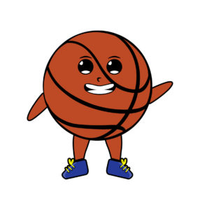 cartoon basketball