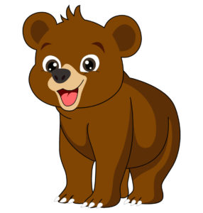 cute baby bear vector