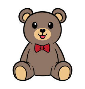 cute bear cartoon vector