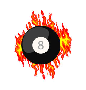 fire 8 ball cue