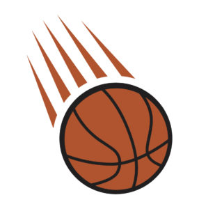 fly basketball  vector