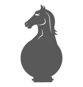 gray knight chess vector