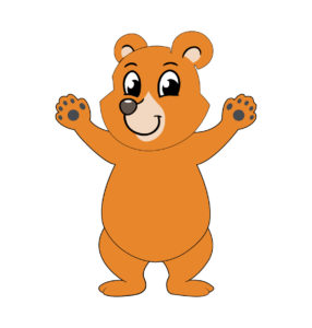 orange bear vector