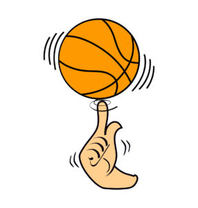 spinning basketball