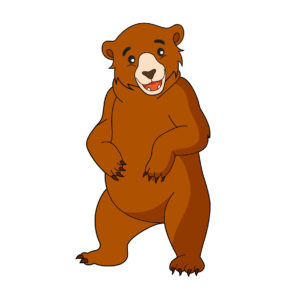 standing bear vector
