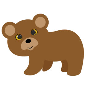 walking bear vector