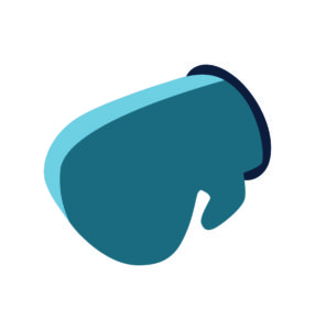 Blue Wrestling Gloves Vector