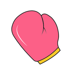 Glove Vector In Pink Color