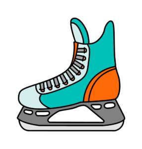 Ice hockey shoes vector