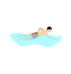 Man Swimming Pool Vector