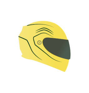 Motor Cycle Racing Helmet Vector