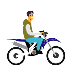 MotorSport Trail Bike Vector