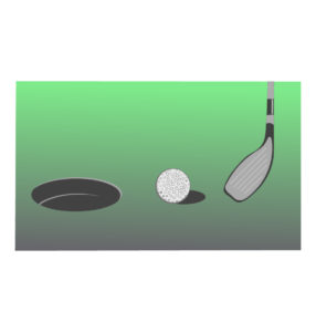 Playing Golf vector