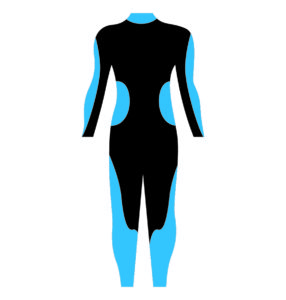Scuba Diving Wet Suit Vector Design