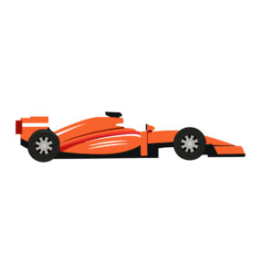 Sport Car Race Vector Art