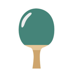 Table Tennis Simple Bat Vector