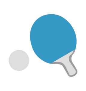 Table Tennis Vector With Ball