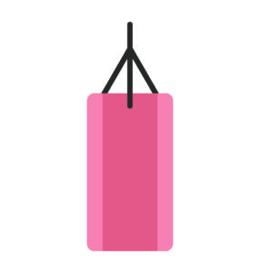 Wrestling Punching Bag Vector