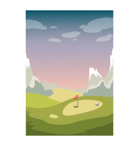 golf ground vector