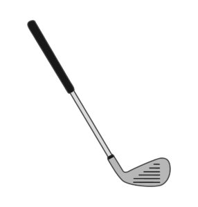 golf stick vector