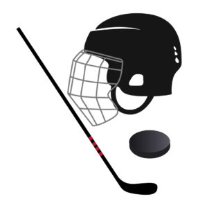 ice hockey helmet vector