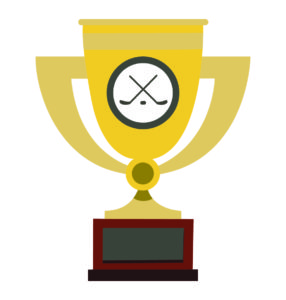 ice hockey trophy vector