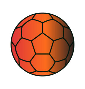 orange football vector