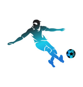 playing football vector