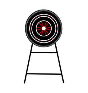 red dart point vector