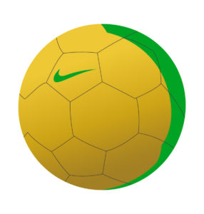 yellow football vector