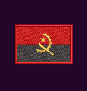 ANGOLA FLAG EMBROIDERY DESIGN | AFRICAN COUNTRY FLAG EMBROIDERY DESIGN | AFRICAN DISTRICT FLAG EMBROIDERY DESIGN | MACHINE EMBROIDERY FILE