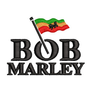 BOB MARLEY FLAG EMBROIDERY DESIGN | BOB FLAG EMBROIDERY DESIGN | 3 COLOR FLAG EMBROIDERY DESIGN | MACHINE EMBROIDERY FILE
