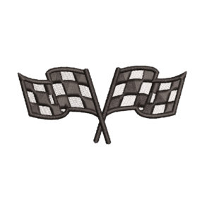 CHECKER FLAG EMBROIDERY DESIGN | CROSSED FLAG EMBROIDERY DESIGN | RACE FLAG EMBROIDERY DESIGN | MACHINE EMBROIDERY FILE